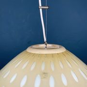 Yellow murano glass pendant lamp Vetri Murano Venezia Italy 1970s