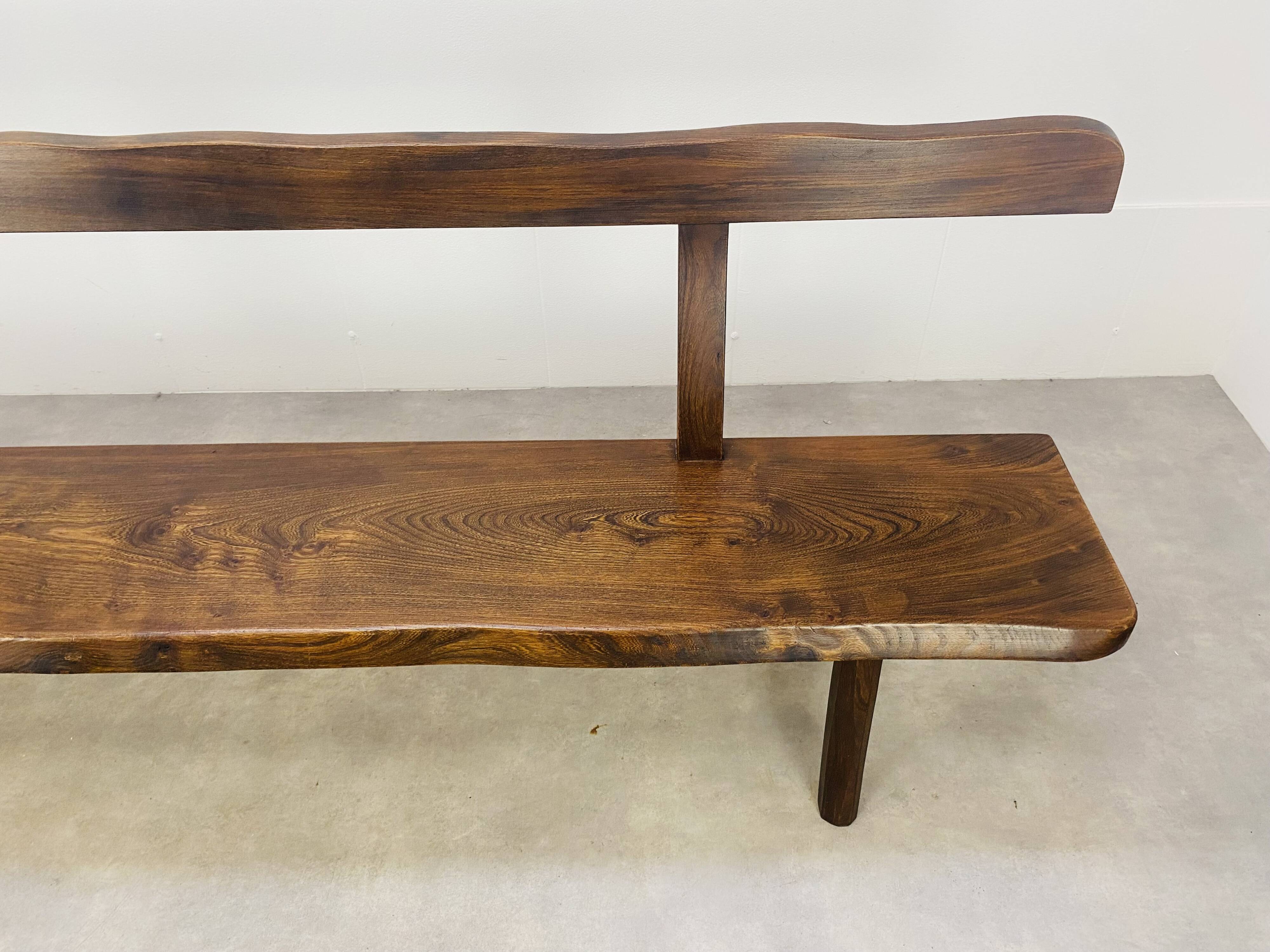 Brutalist elm bench by Aranjou