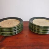 Lot vintage ceramic plates Saint Clément