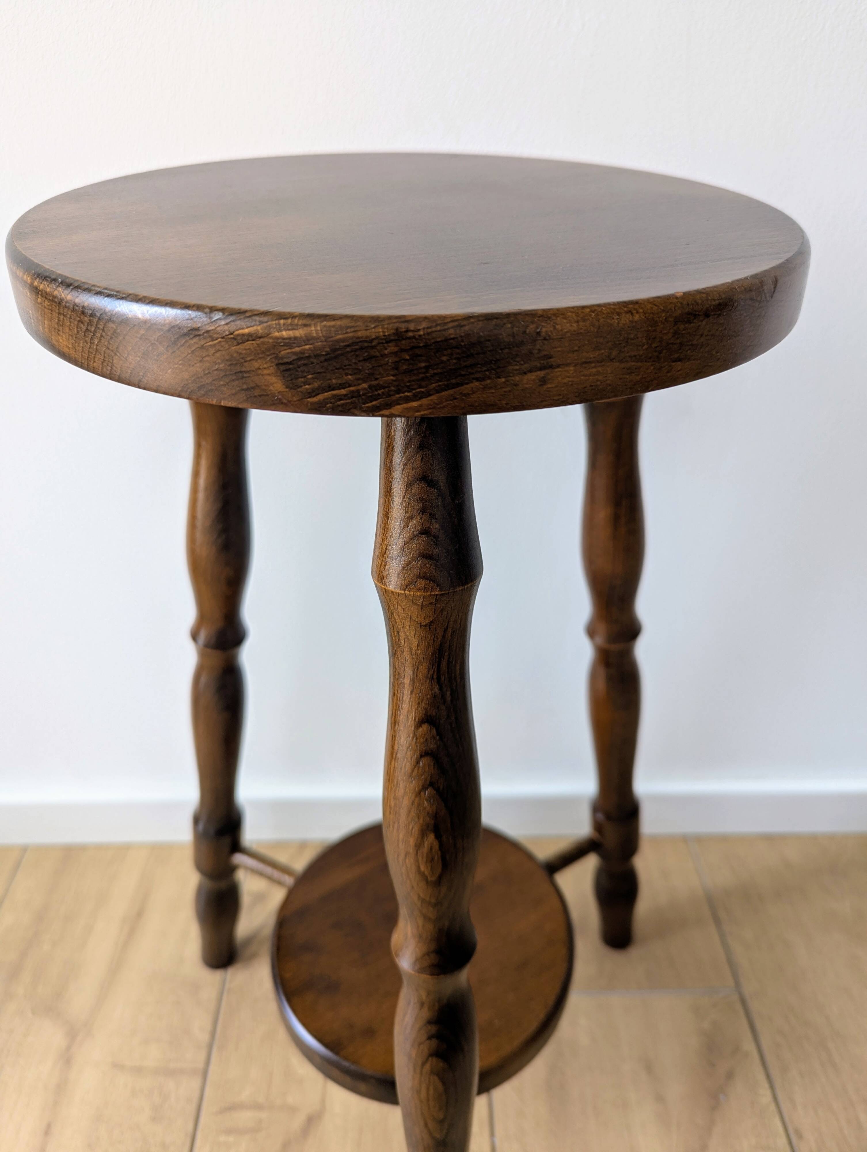 Vintage Turned Wooden Tripod