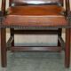 Fauteuil de bureau Gainsborough restauré cuir teint à la main