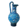 Pichet bleu en céramique fat lava