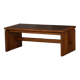 Large rectangular coffee table in solid pine, Danish modern, 1960s.