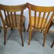 Lot de 4 chaise de bistrot en bois vintage