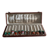 Set of 12 ceramic vegetable knife holders from Vallauris