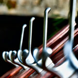 Coat rack with 5 hangers
