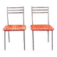 Iron and leather chairs Italy 1960s