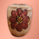 Vase vintage en céramique à fleurs