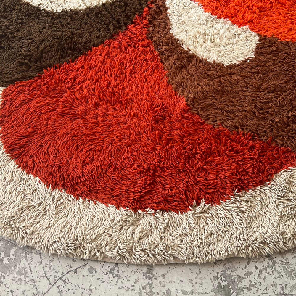 Psychedelic "Rya" carpet from Desso, Netherlands 70s.