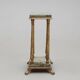 Decorative Pedestal with Marble Top and Lion Paw Feet  For sale: an elegant