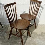 Set of 9 Vintage Scandinavian Bistro Chairs 1960