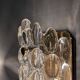 Pair of ÖIA Swedish Glass and Brass Wall Sconces 1960s