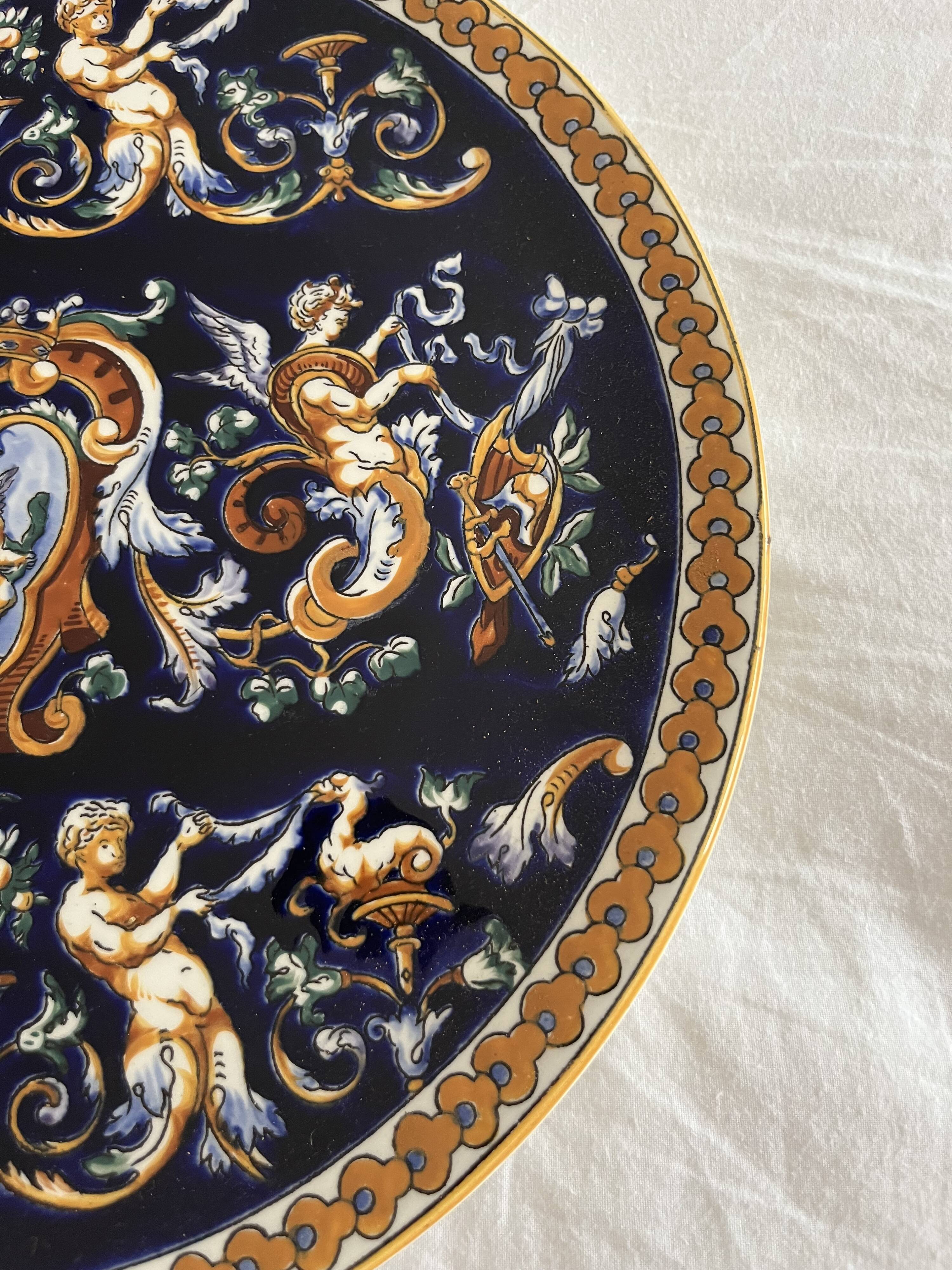 Large Renaissance Plate Gien