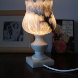 Tulip lamp in vintage Albàtre