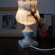 Lampe tulipe en  albàtre vintage