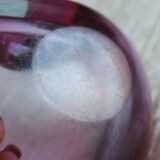 Murano sommerso pink and purple ashtray pocket emptier 1960