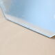 Octagonal bevelled wall mirror