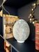 Ovoid glass lamp with speckles - 1970.
