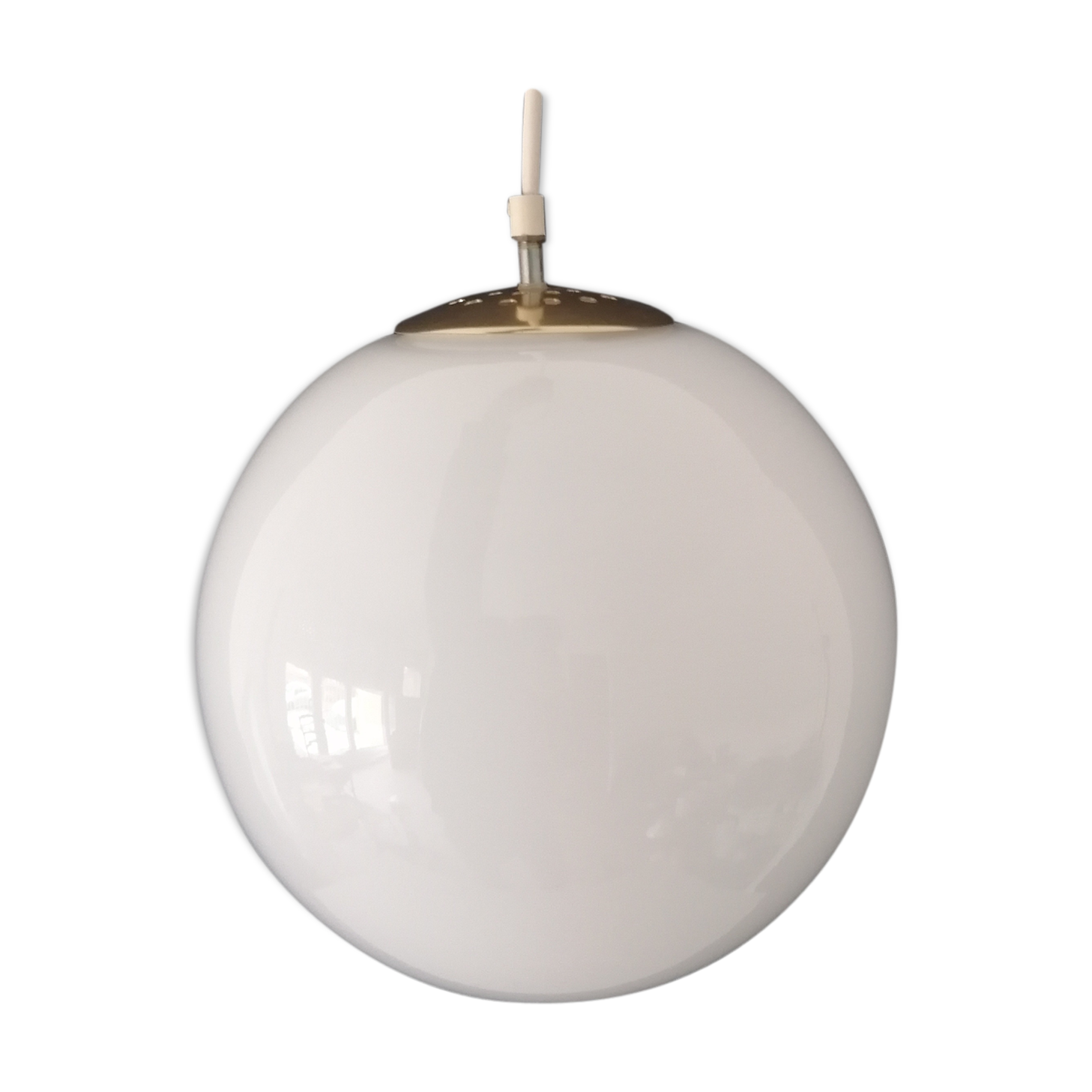 Parscot France hanging Opalin Glass Globe - 30 cm - 60-70 years