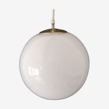 Parscot France hanging Opalin Glass Globe - 30 cm - 60-70 years