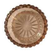 Pink molded glass ashtray