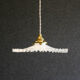 Old white opaline pendant lamp delivered with new cable and new socket