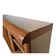 Enfilade/Credenza in oak and brushed brass, Italy, 1970