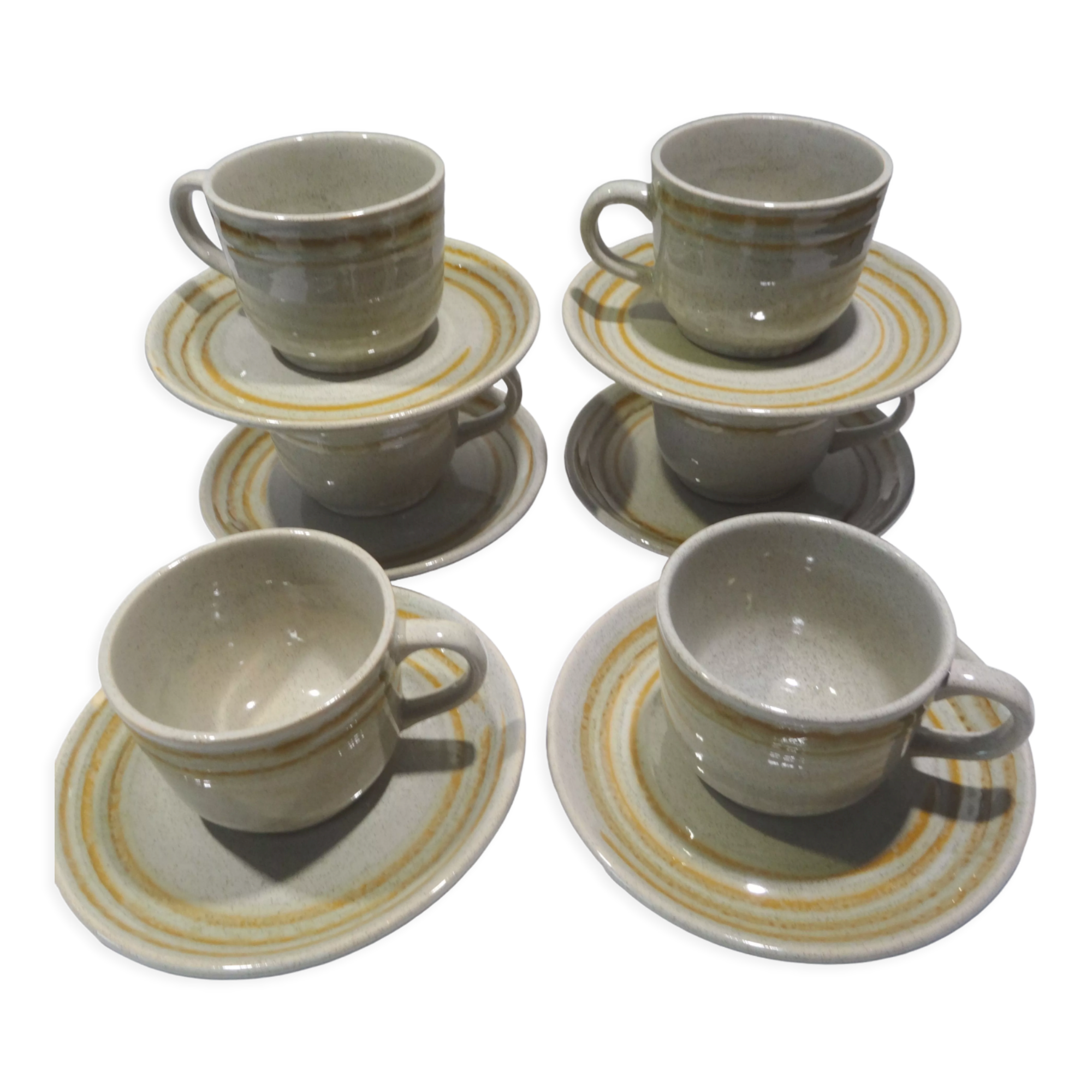Sarreguemines coffee cups