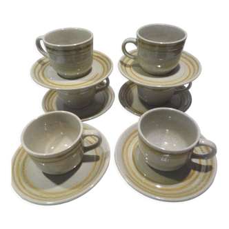 Sarreguemines coffee cups