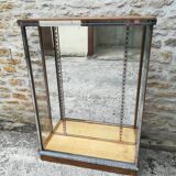 Chrome and wood metal showcase