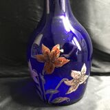 Carafe Napoléon III verre émaillé 1317 marquée à l’émail au talon -