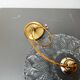 Vintage molded glass pendant light