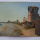 Louis CAREMBAT, Côte de Granville, Jersey, August 1898. Oil on panel.