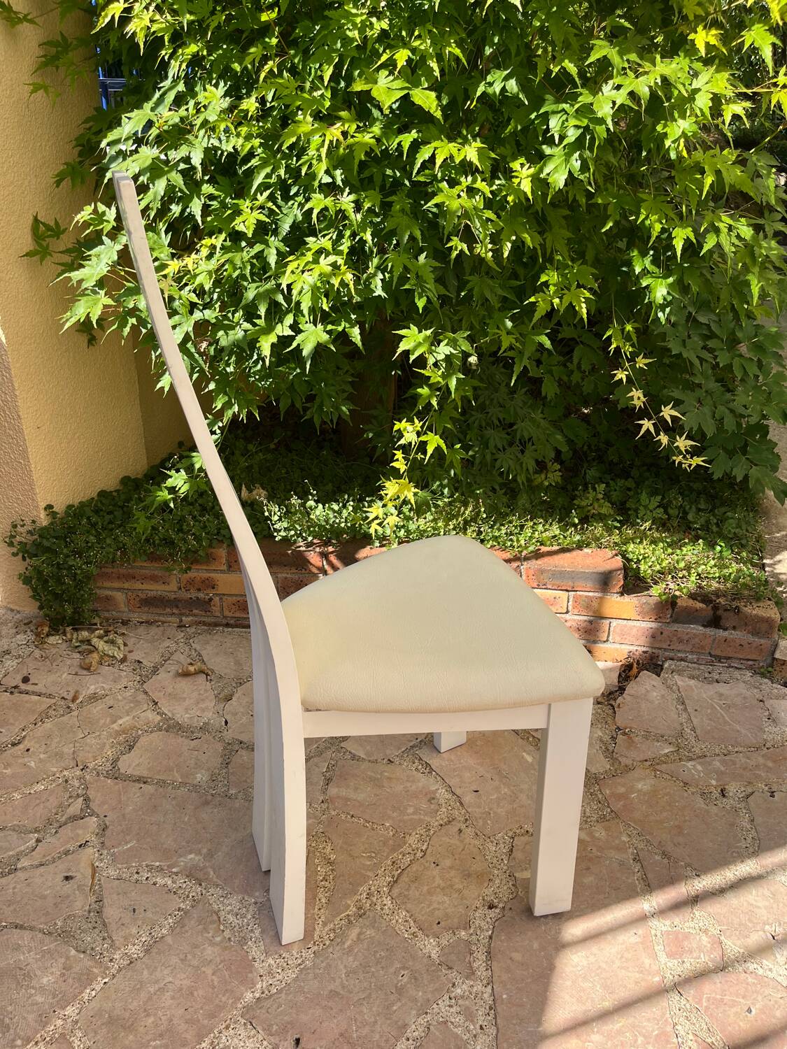 White designer chair