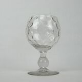 Crystal bowl with round lozenges
