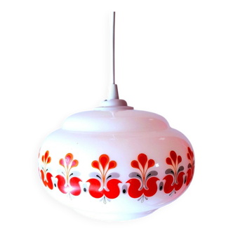 Suspension in opaline screen-printed 1970