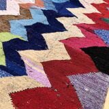 Moroccan Berber carpet Kilim Boucherouite 2.05x1.24m