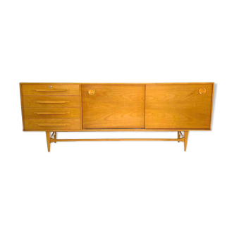 Enfilade en bois de cerisier vintage - Georg Pollmann möbelfabrik, années 1960