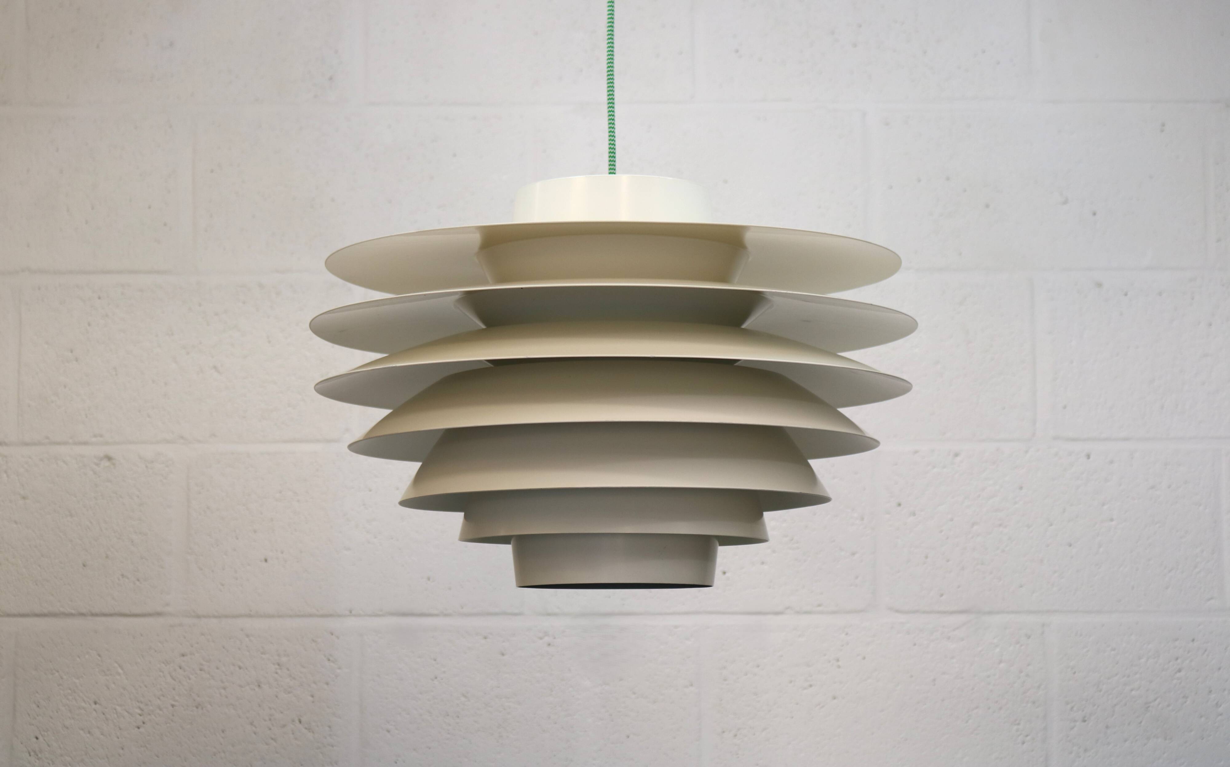 XL Verona Pendant Lamp by Svend Middelboe for Nordisk Solar - 1980s Scandinavian