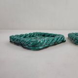 Vallauris woven ceramic trivet / bottle