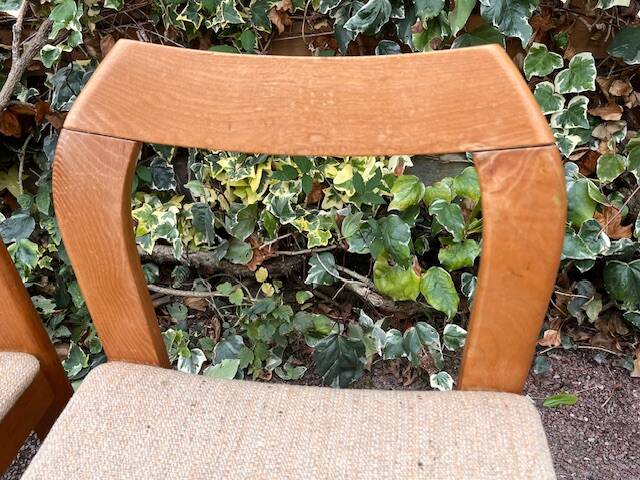 2 wooden chairs