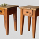 Paire de chevets campagnard  vintage chêne et sapin