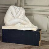 Large Workshop Plaster, Young Nude Woman, Signature on the Base