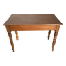 Solid wood desk table turned legs 100x52cm