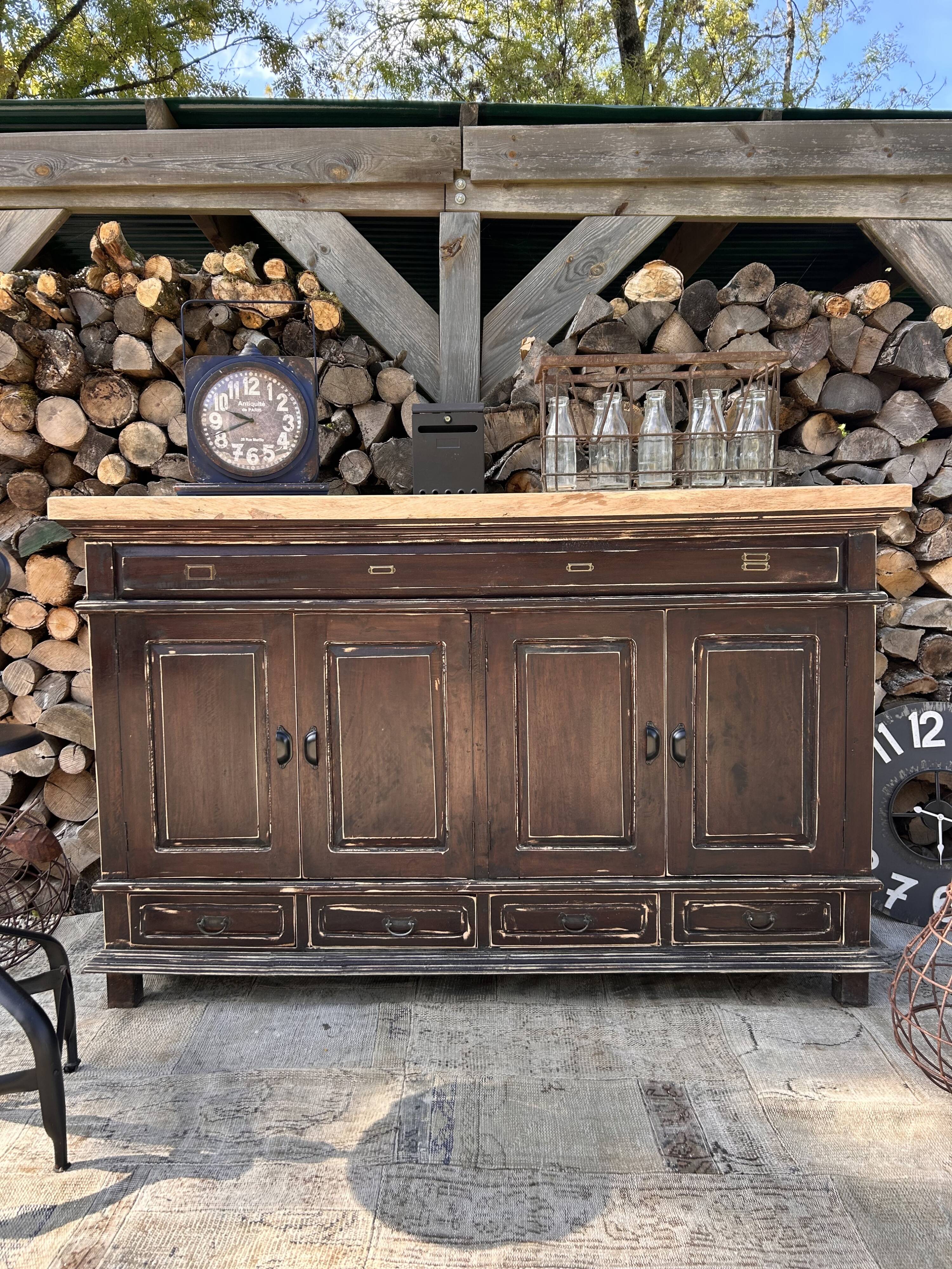 Meuble métier massif ébèné