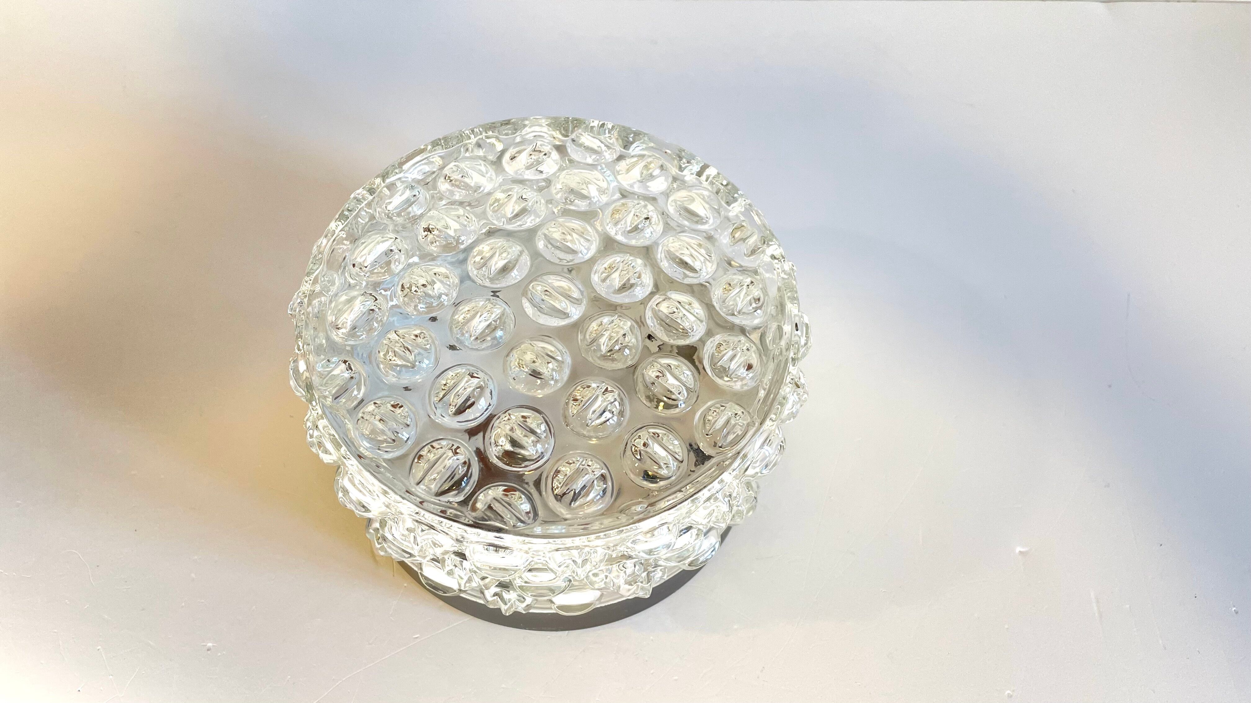 Ceiling lamp geometric design years 60s