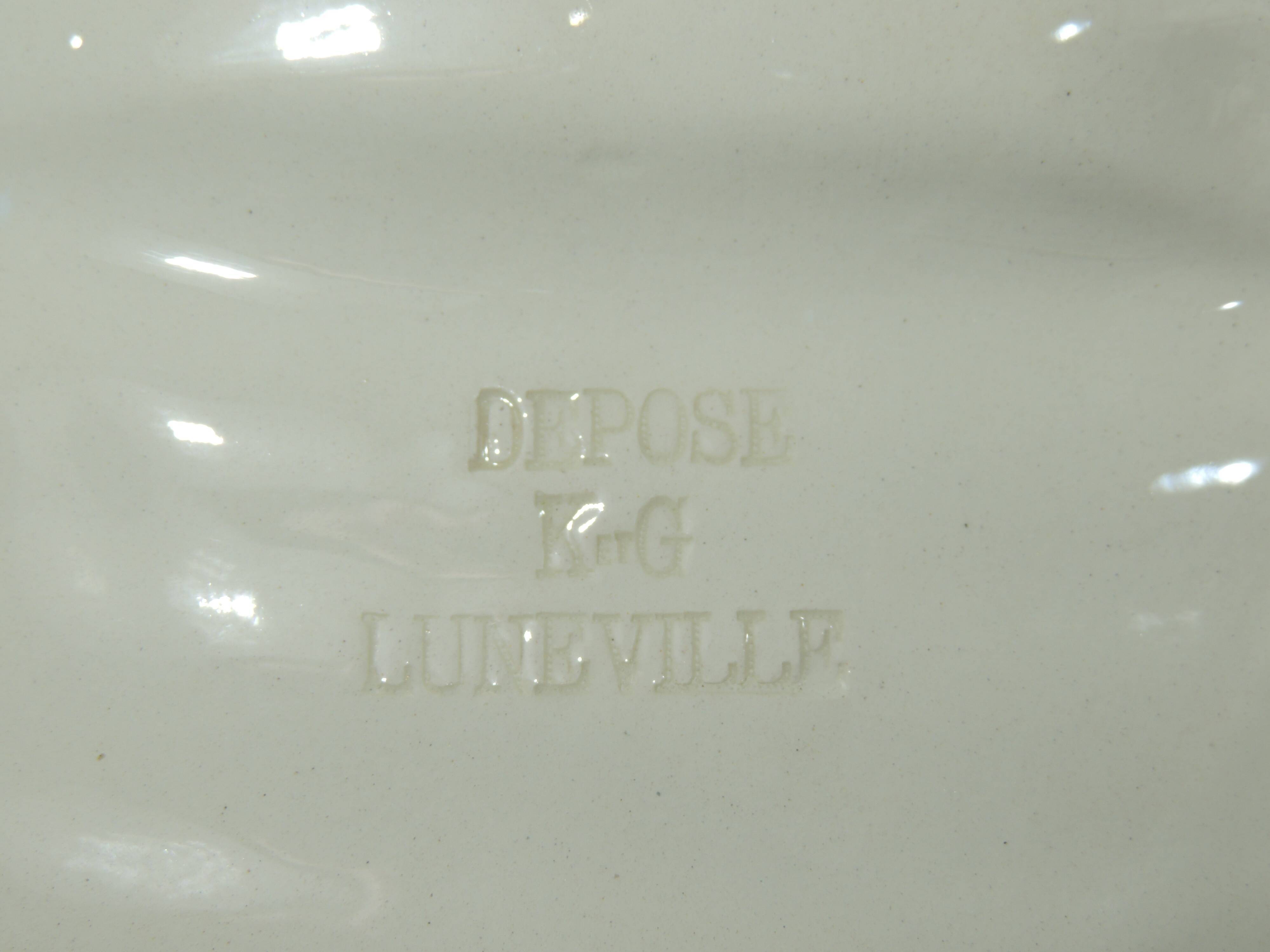 Asparagus service /luneville k g /vintage