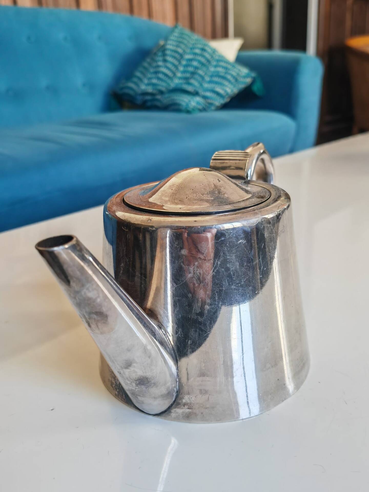 Silver-plated teapot
