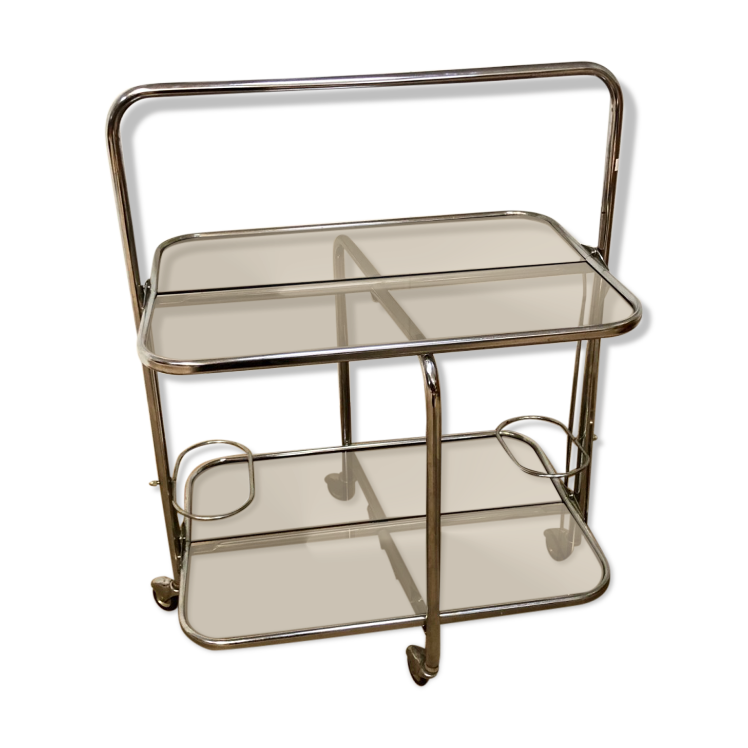 Folding dessert smoked glass