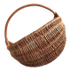 Vintage wicker wall hanging basket